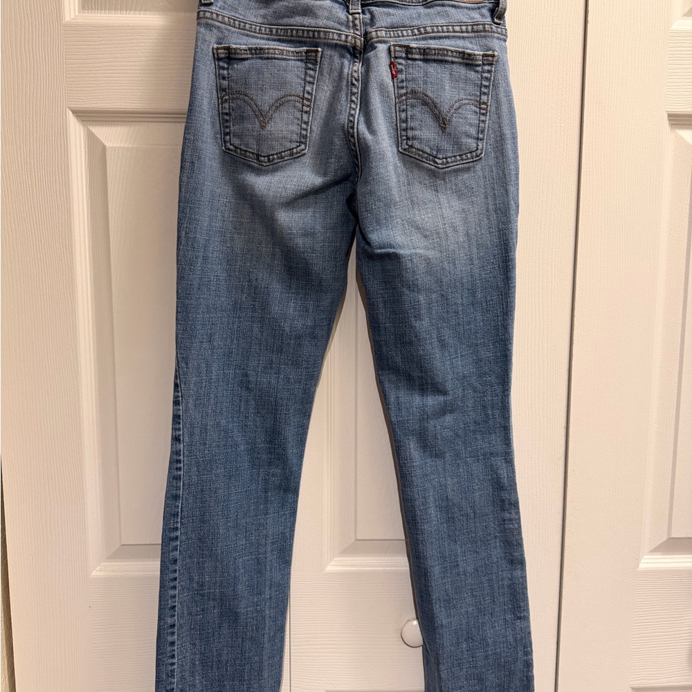 Levi's Women's Straight Leg Blue Jeans - Picture 2 of 4
